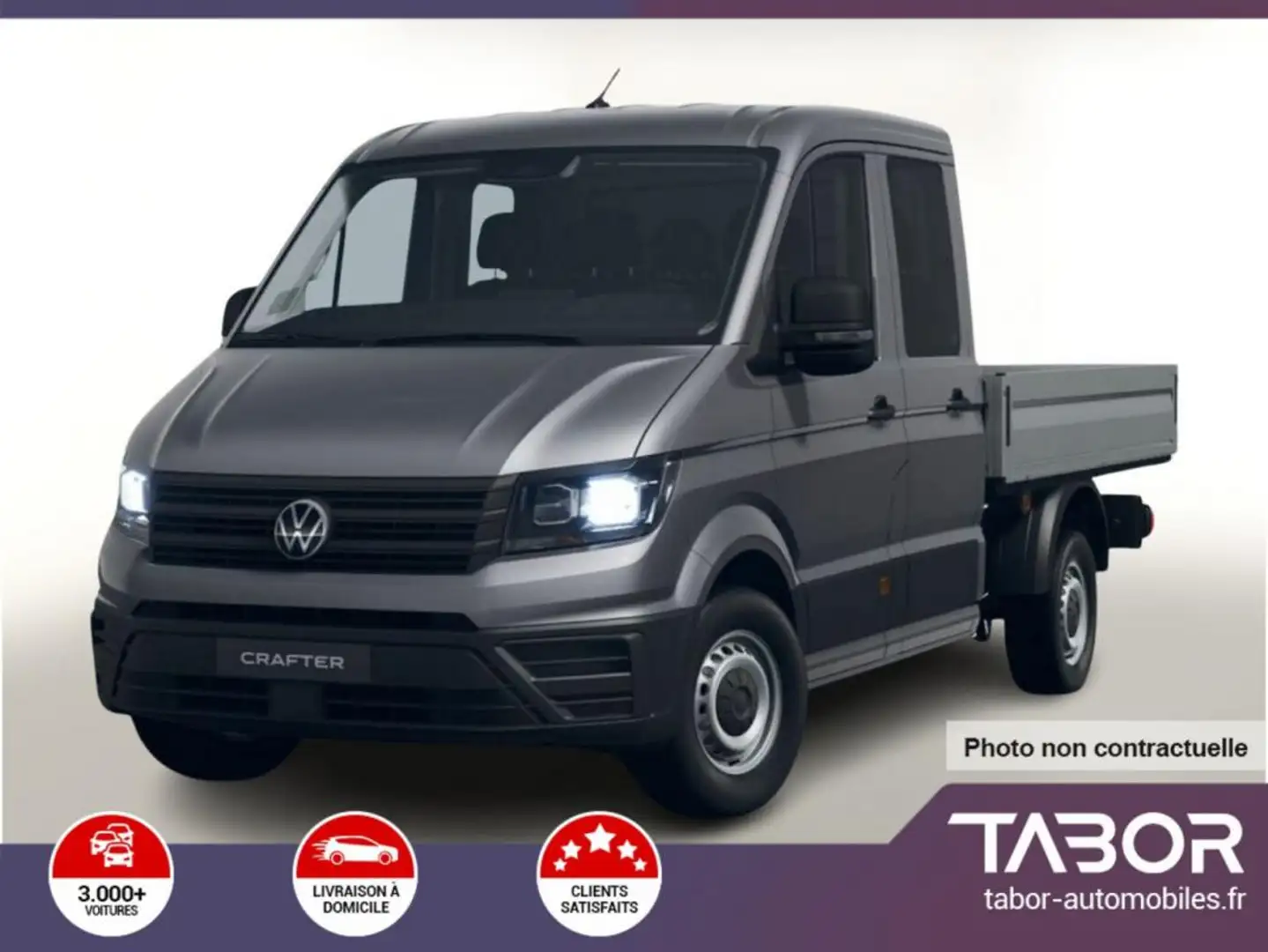 Volkswagen Crafter Pritsche 35 2.0 TDI 140 DOKA Gris - 1