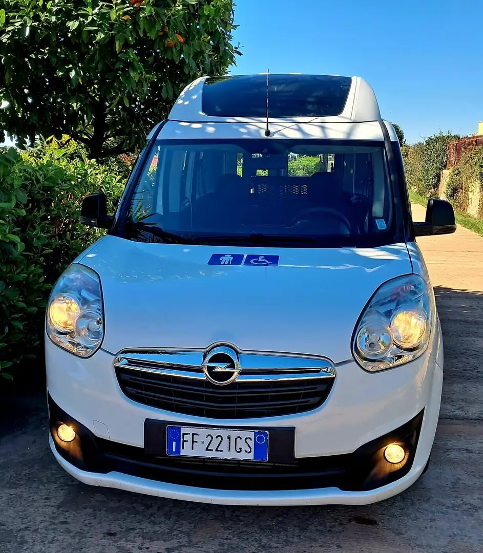 Opel Combo EURO 6 TETTO ALTO TRASPORTO DISABILI Bianco - 1