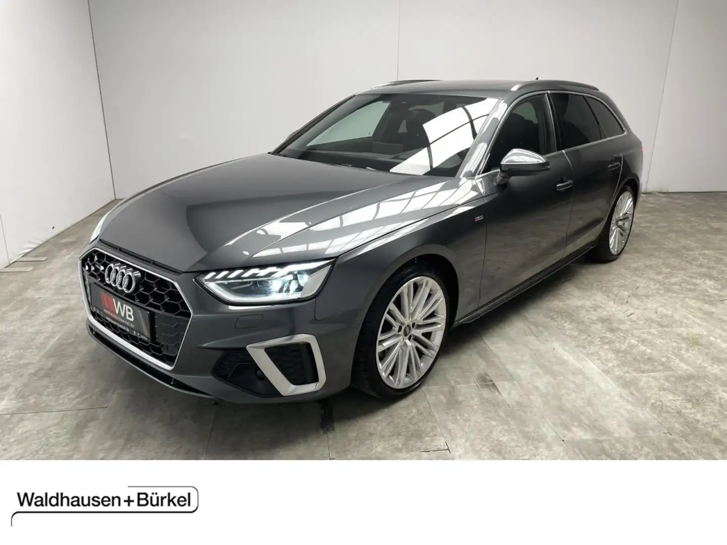 Audi A4 Avant 40 TDI quattro S line Pano+HUD Klima Navi Gris - 1