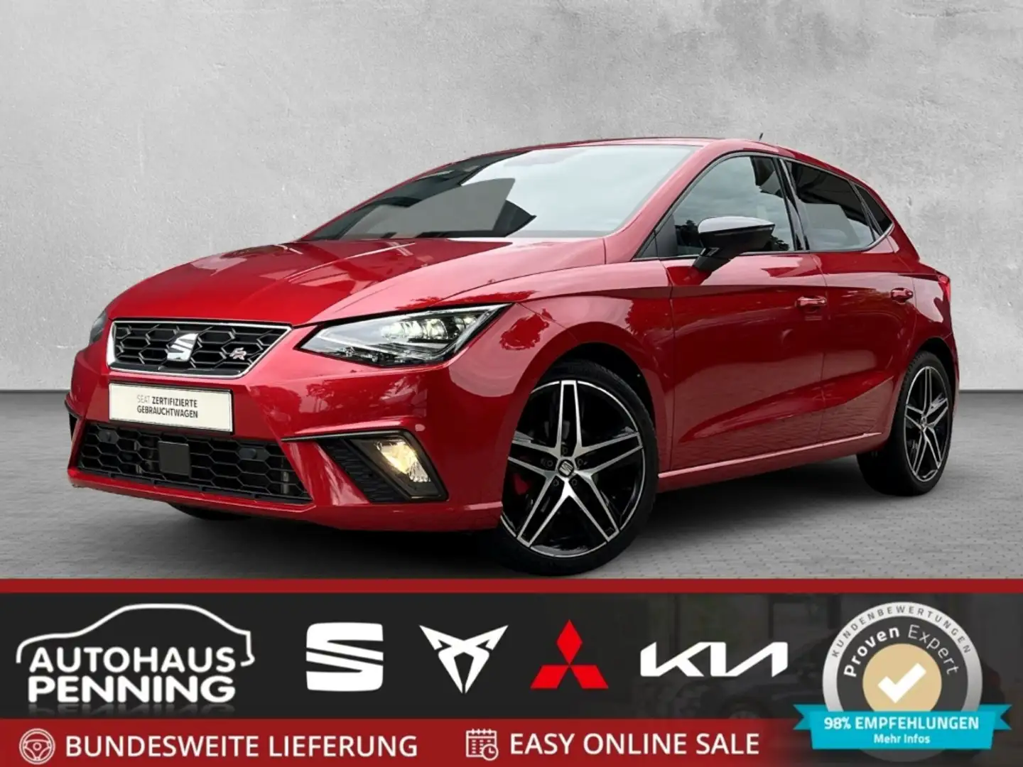 SEAT Ibiza 1.5 TSI FR Apple CarPlay LED-Tagfahrlicht Klima Na Rot - 1