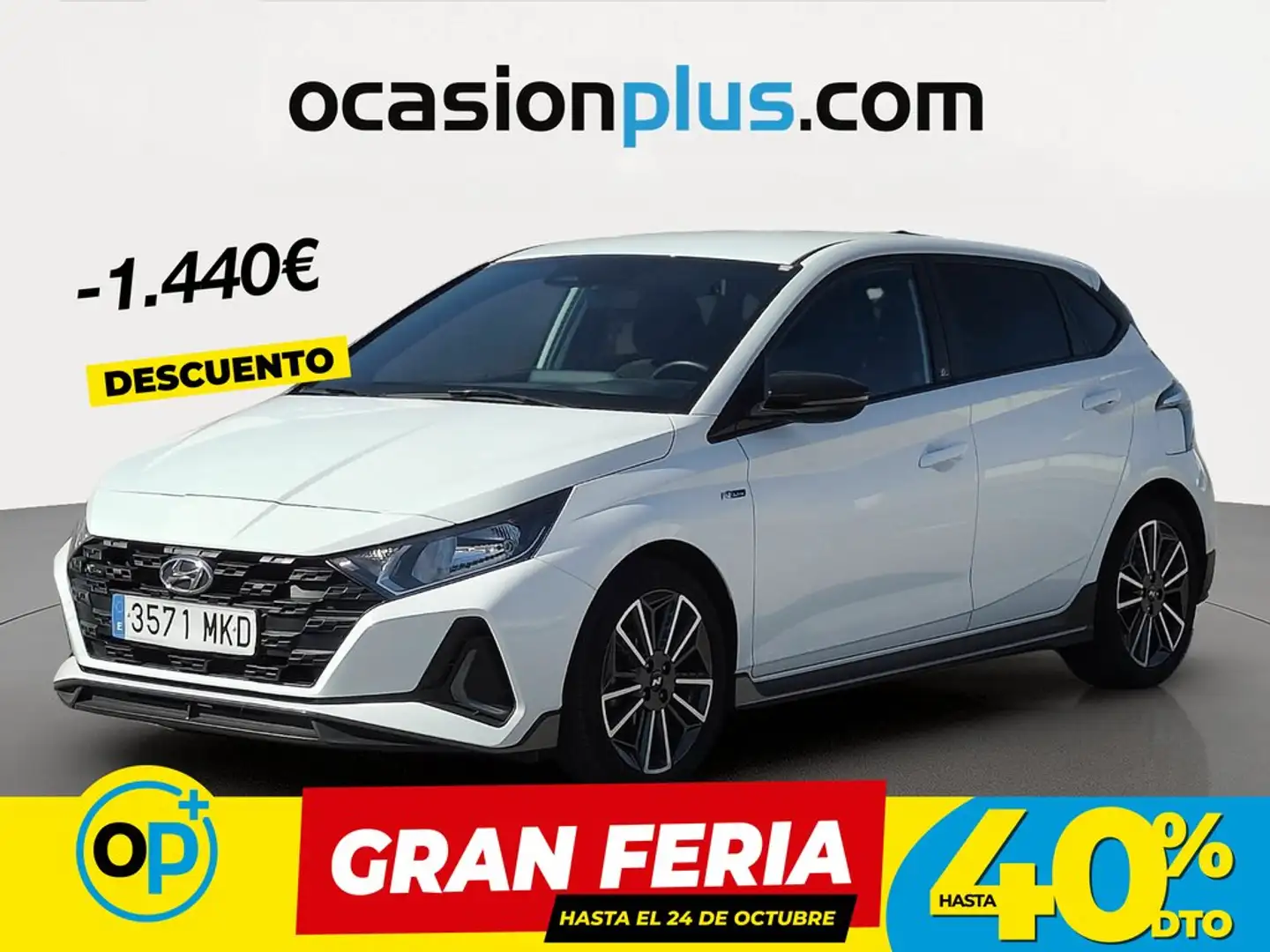 Hyundai i20 1.2 MPI Nline 30 Aniversario Blanco - 1