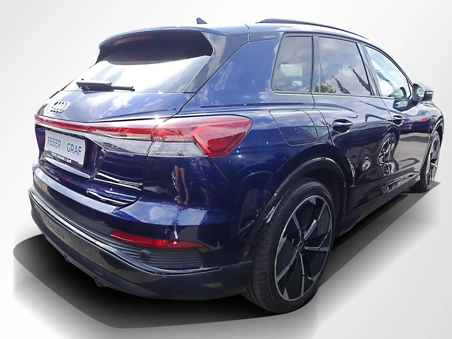 Audi Q4 e-tron 50 qu. 2x S line ACC Matrix Navi Pano Blau - 2