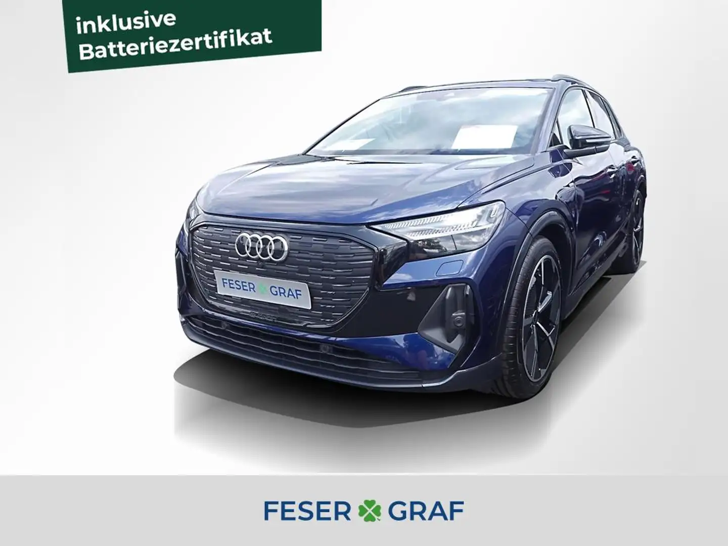 Audi Q4 e-tron 50 qu. 2x S line ACC Matrix Navi Pano Blau - 1