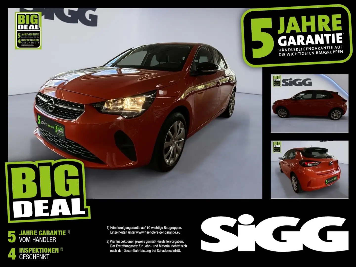 Opel Corsa-e Edition AUT Kam. KlimaA PDC SpurH Oranje - 1