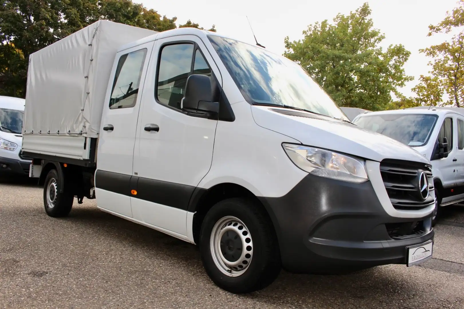Mercedes-Benz Sprinter III Pritsche + Plane DoKa RWD 314 CDI Blanc - 1