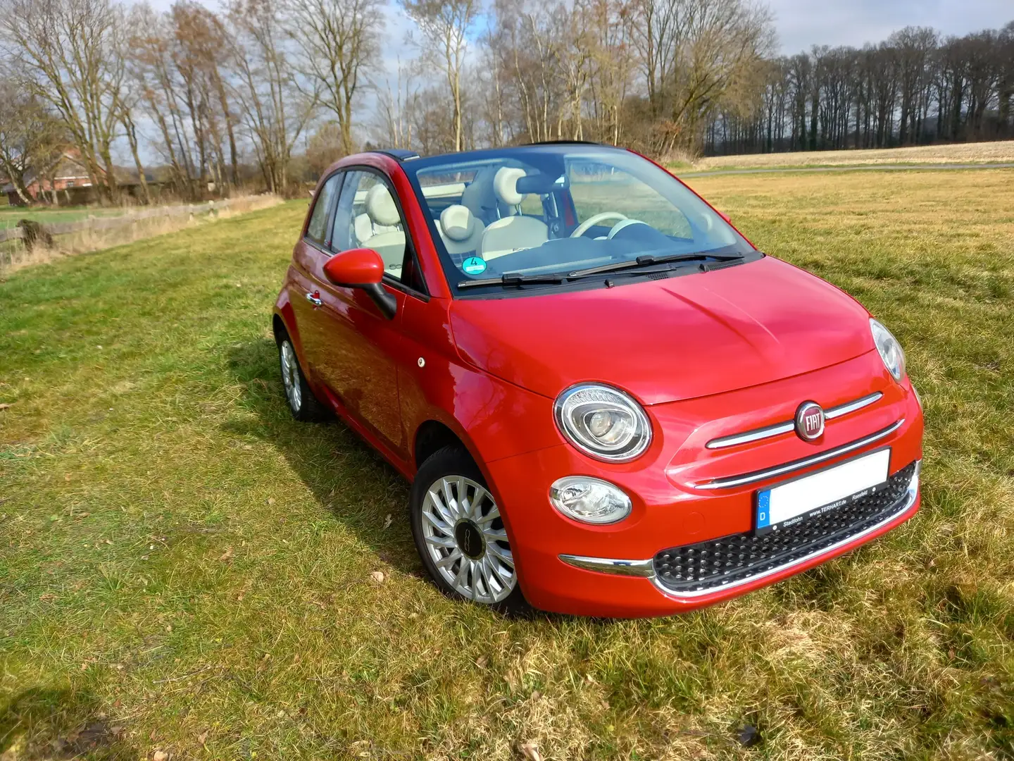Fiat 500C 500 1.2 8V Lounge Rot - 1