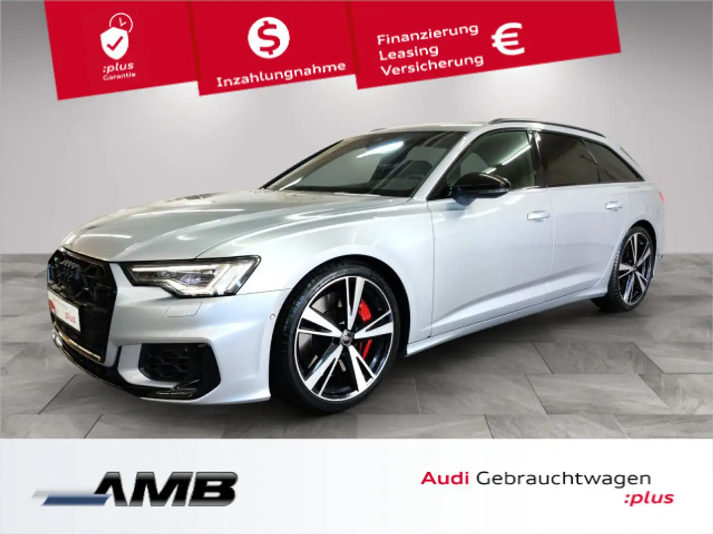Audi S6 TDI qu. AHK/Matrix/HuD/Standhz/11.29Gar Silber - 1