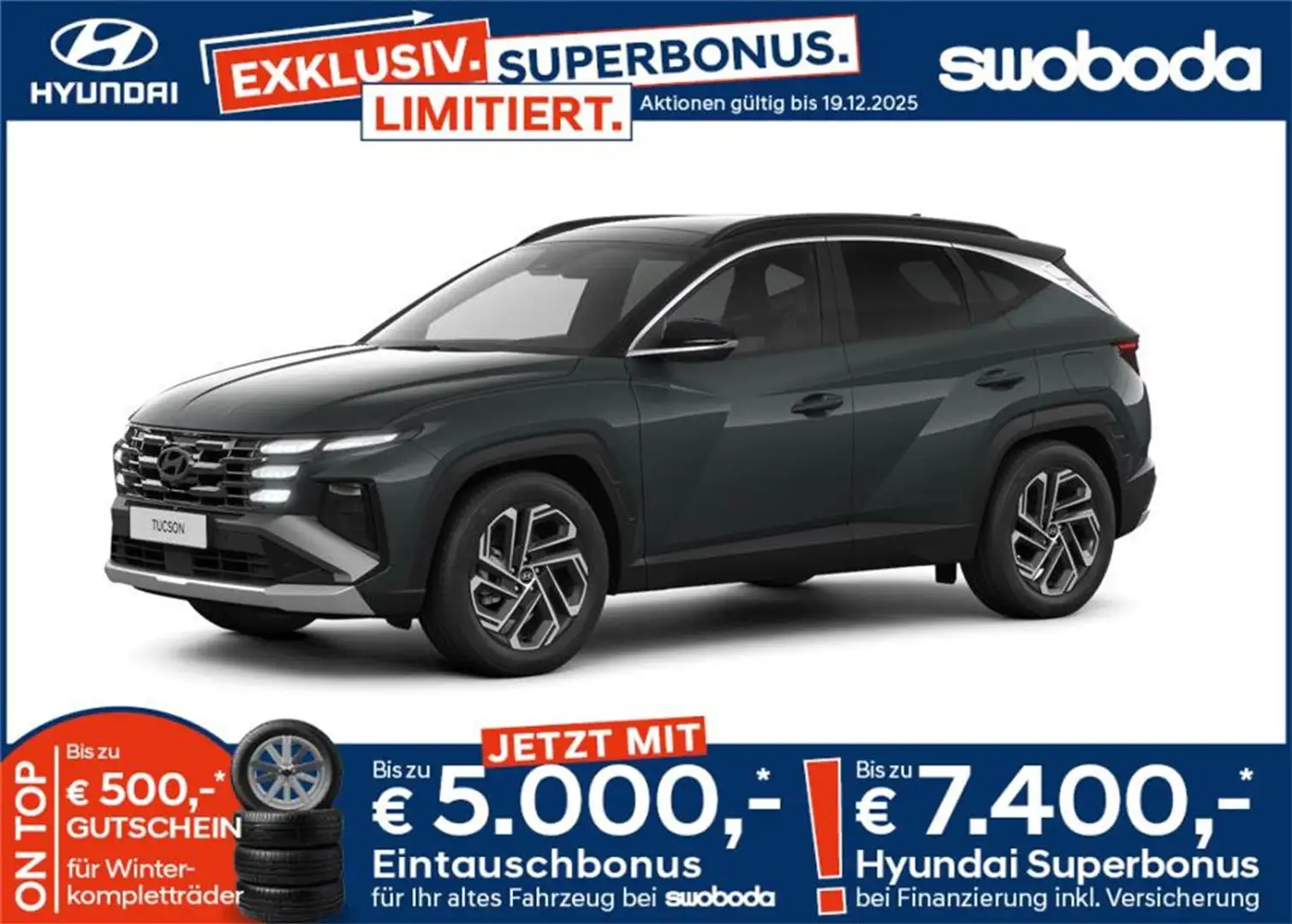 Hyundai TUCSON Tucson NX4 Smart Line 1,6 T-GDi HEV 2WD t6hs1-PP3 Grün - 1