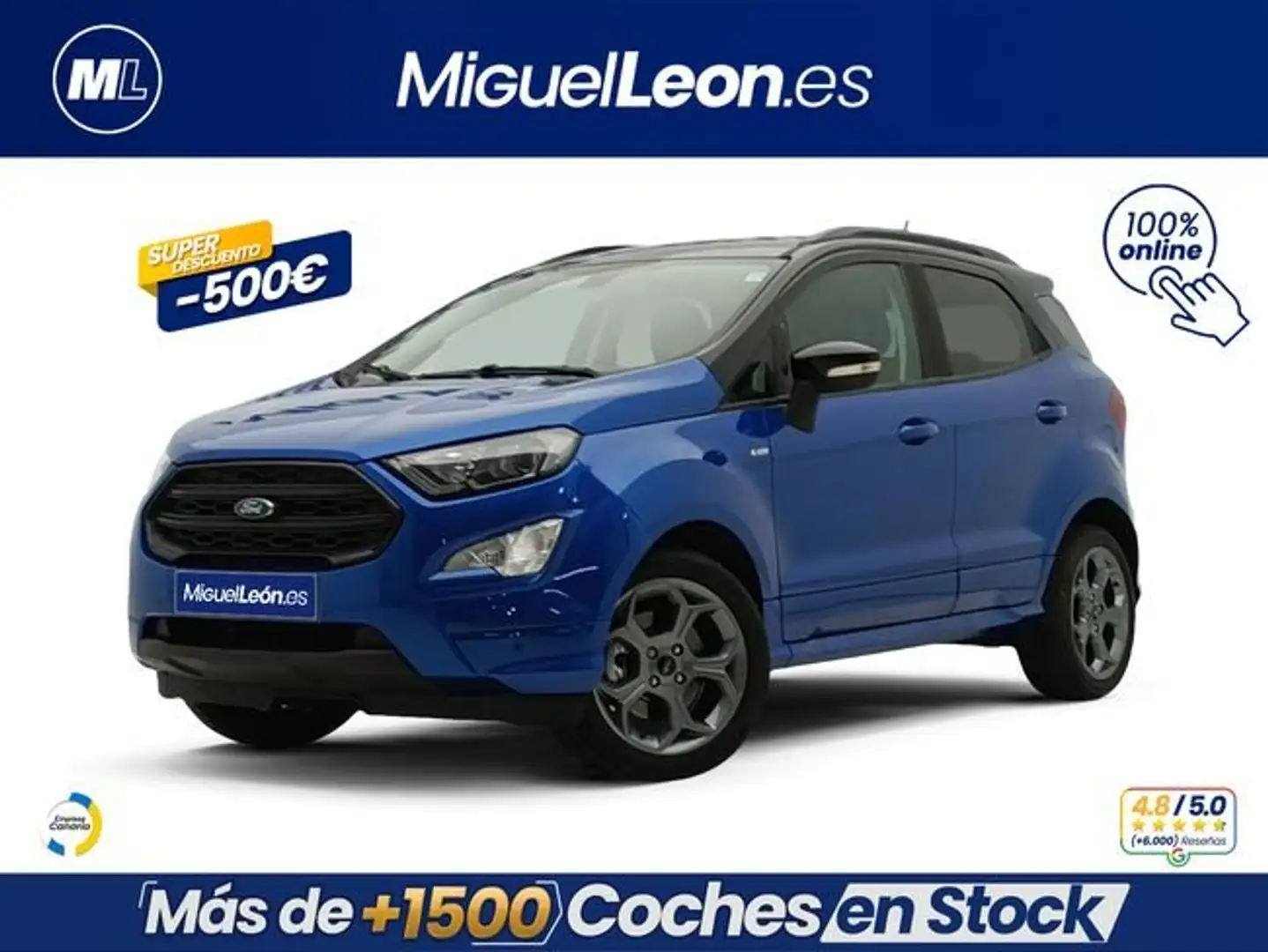Ford EcoSport 1.0 EcoBoost ST Line 125 Azul - 1