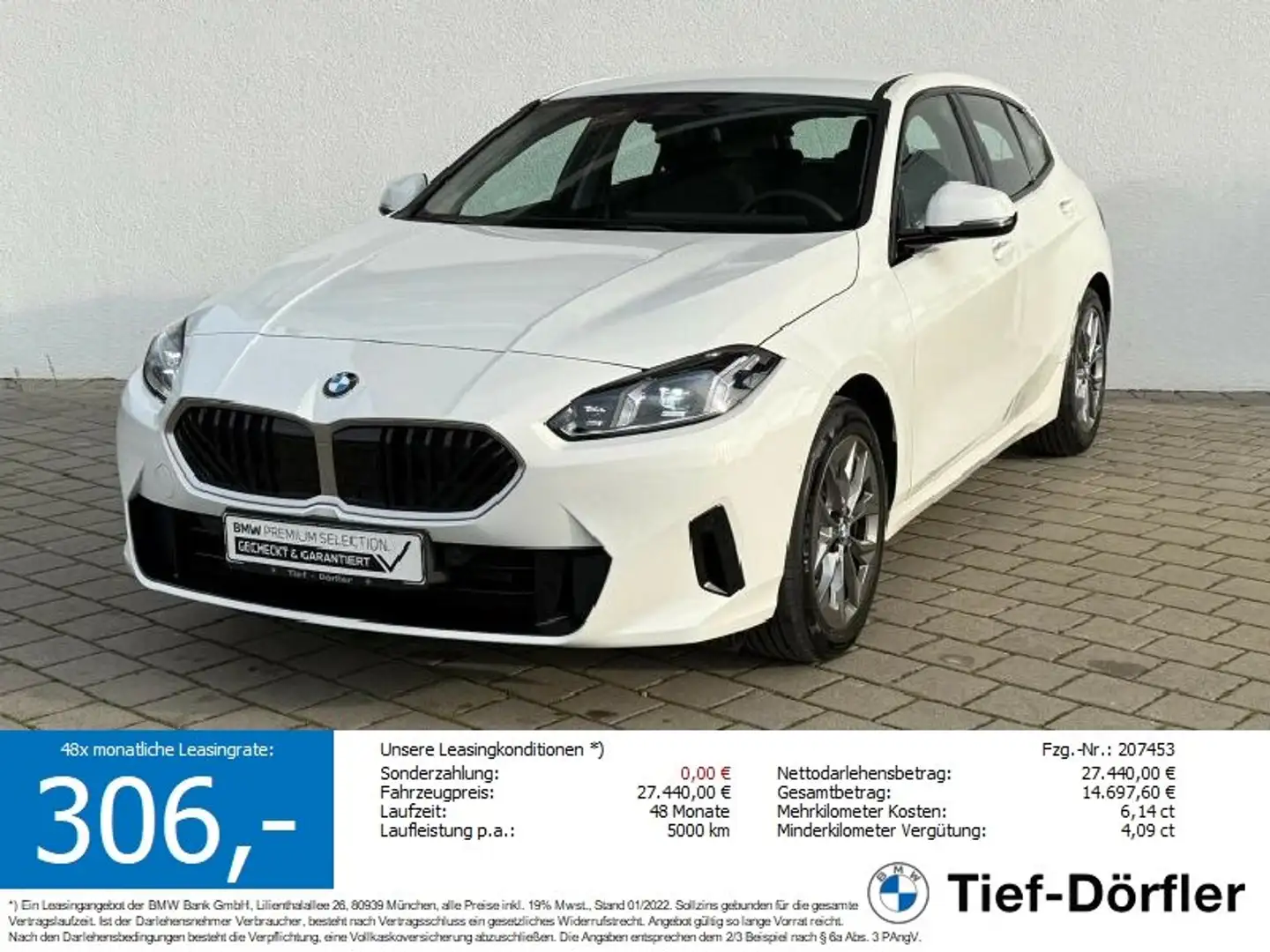 BMW 120 DKG LED+/ParkAssi/CAM/DAB/SH/K-ZUGANG Weiß - 1