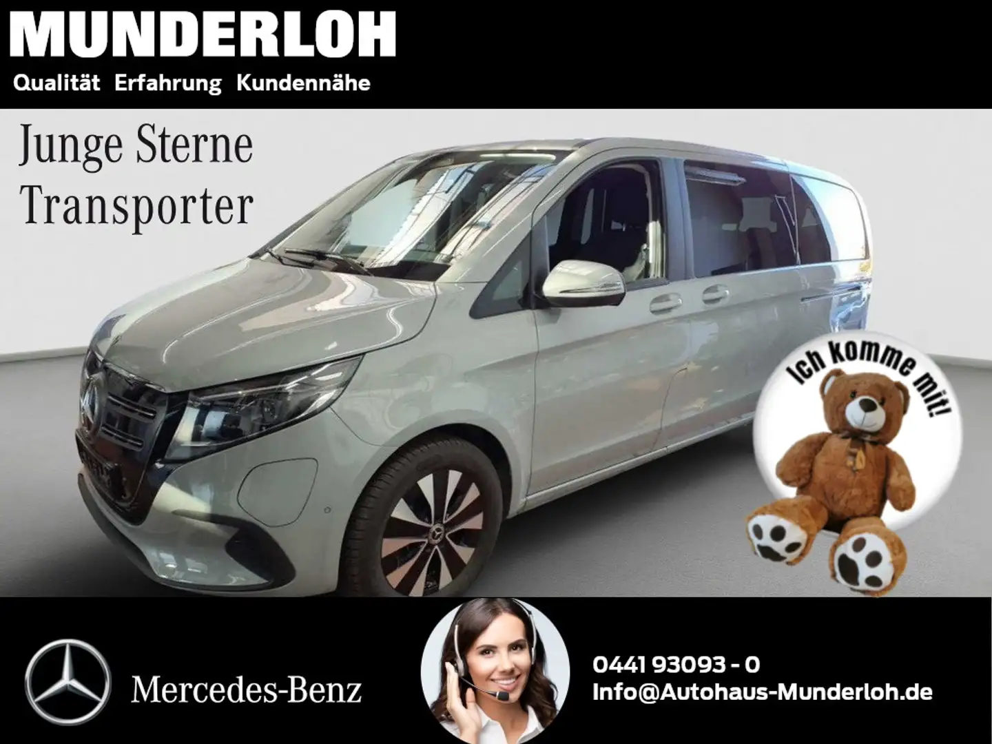 Mercedes-Benz EQV 300 Lang NAVI+DISTRONIC+KAMERA+TOTWINKEL Gris - 2