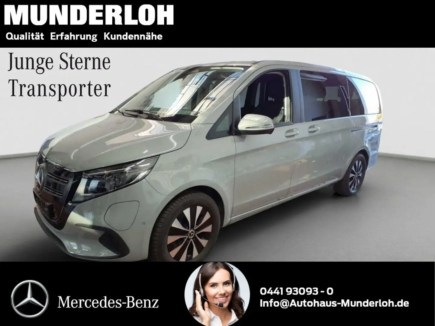 Mercedes-Benz EQV 300 Lang NAVI+DISTRONIC+KAMERA+TOTWINKEL Gris - 2