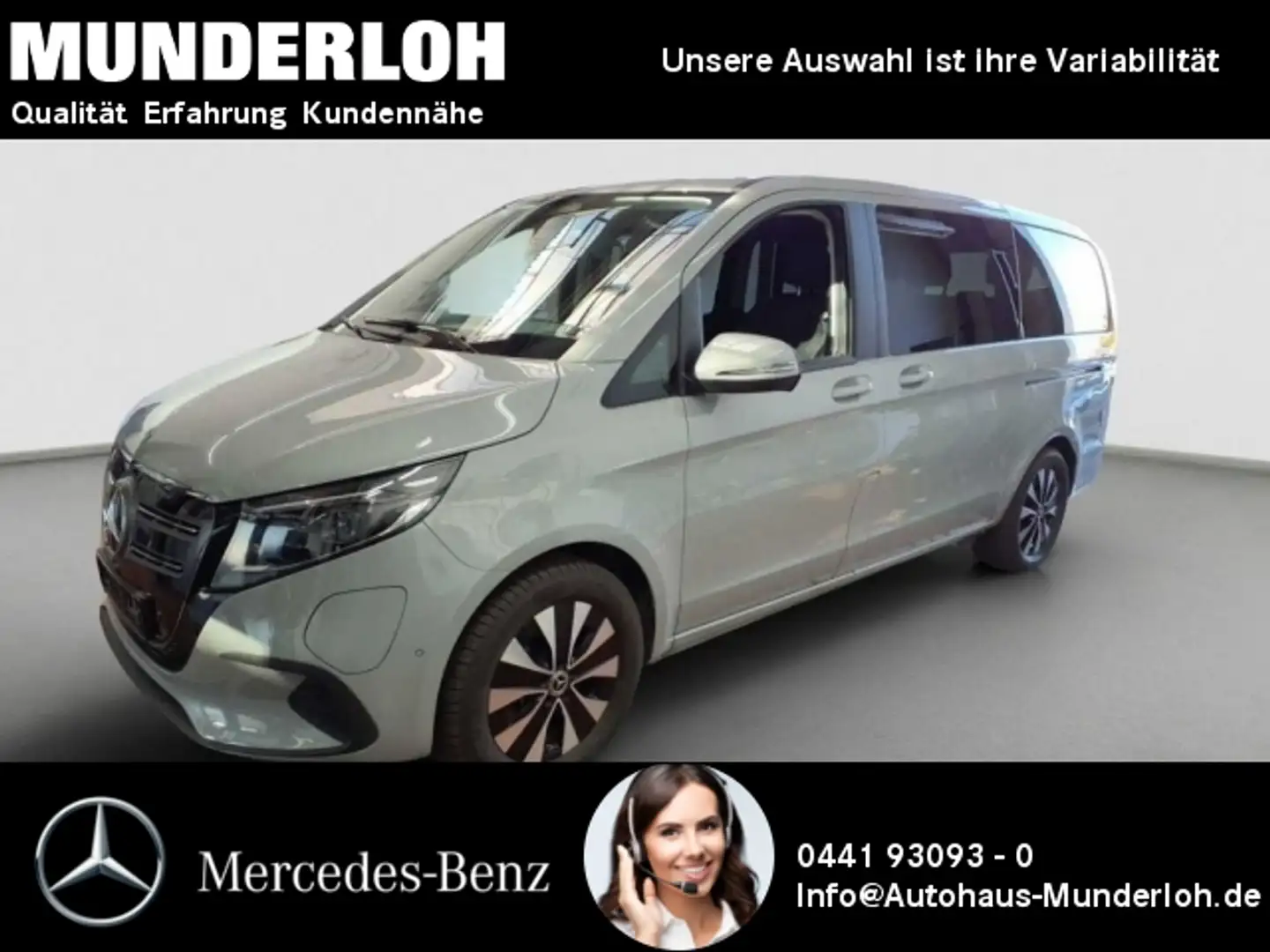Mercedes-Benz EQV 300 Lang NAVI+DISTRONIC+KAMERA+TOTWINKEL Gris - 1