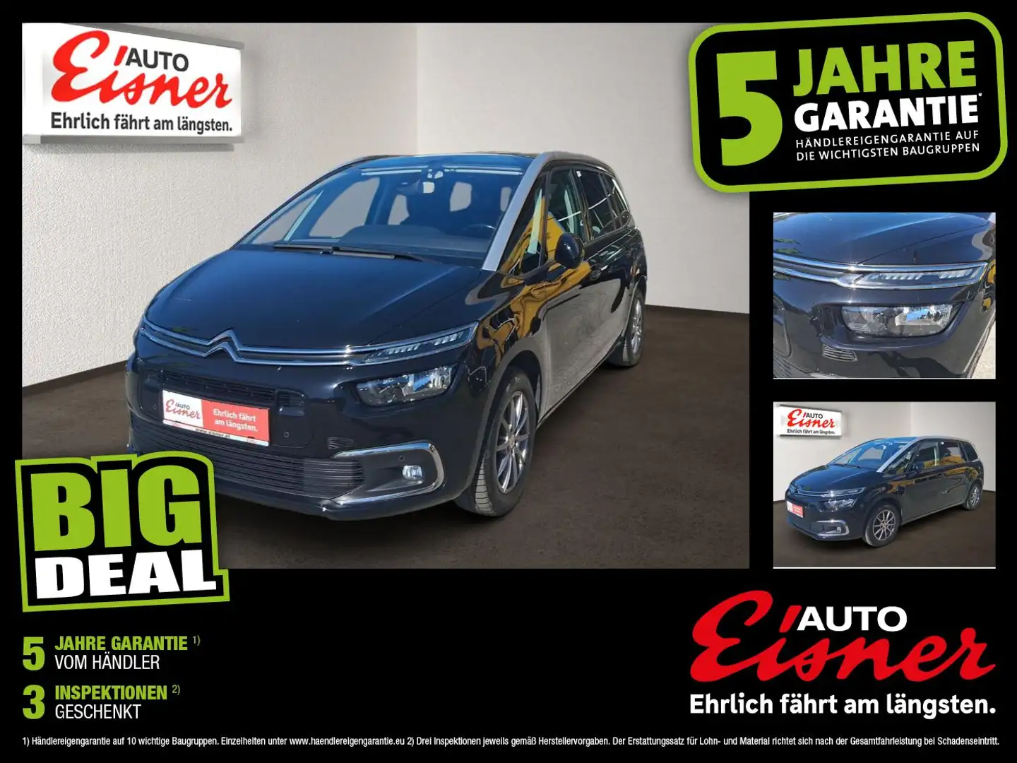 Citroen Grand C4 Picasso BLUEHDI 120S Schwarz - 1