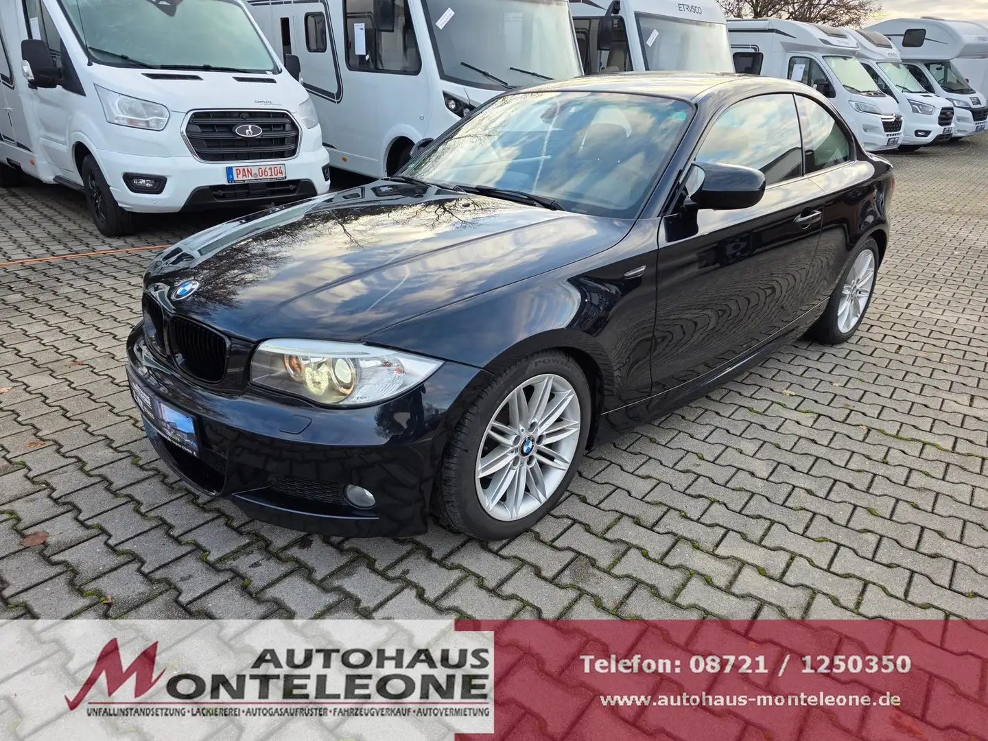 BMW 118 118d Coupe | 8fach bereift | Navi Noir - 1