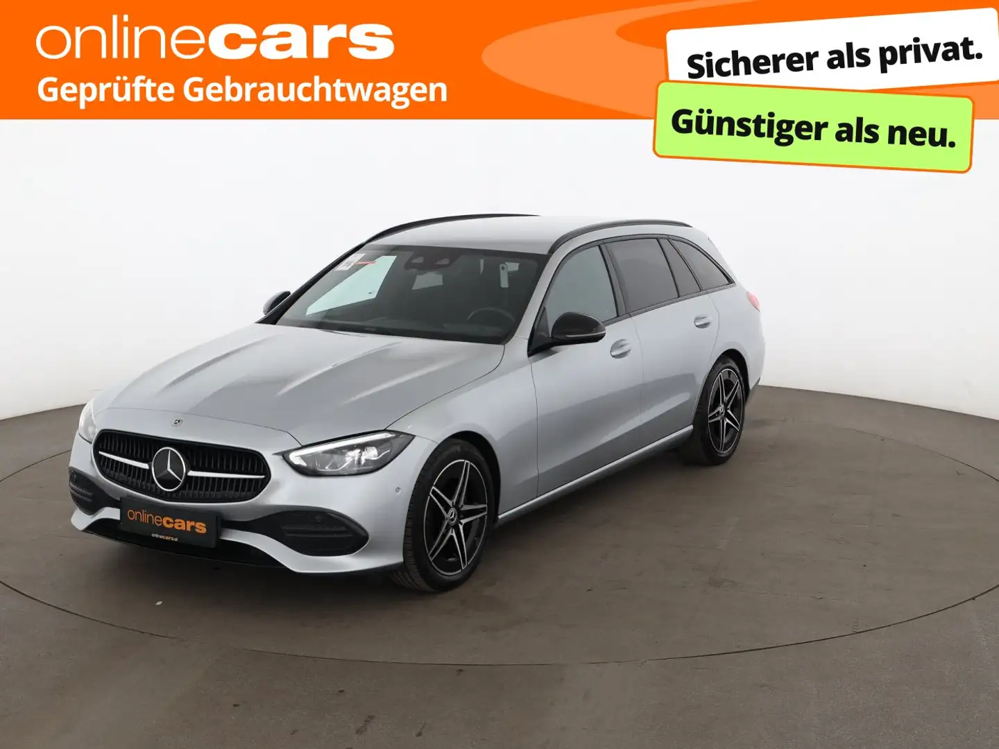 Mercedes-Benz C 220 d Avantgarde Aut LED AHK RADAR LEDER NAVI Grau - 1