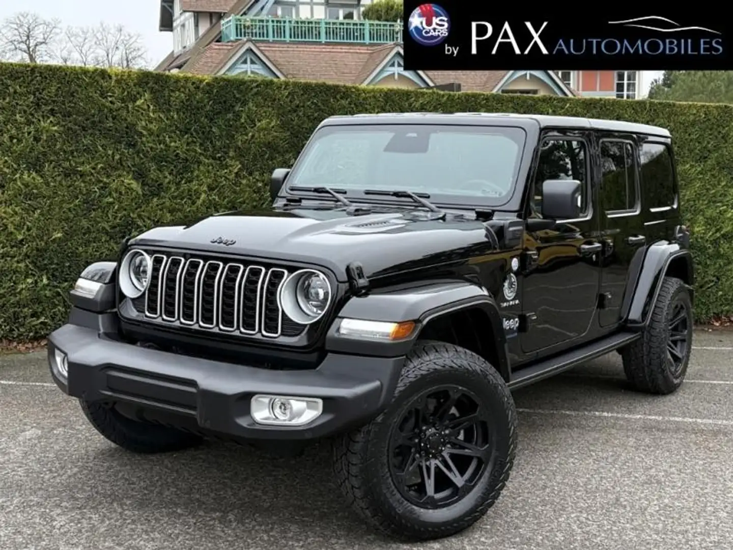 Jeep Wrangler 2.0 T 380ch 4xe Sahara Command Trac Noir - 1