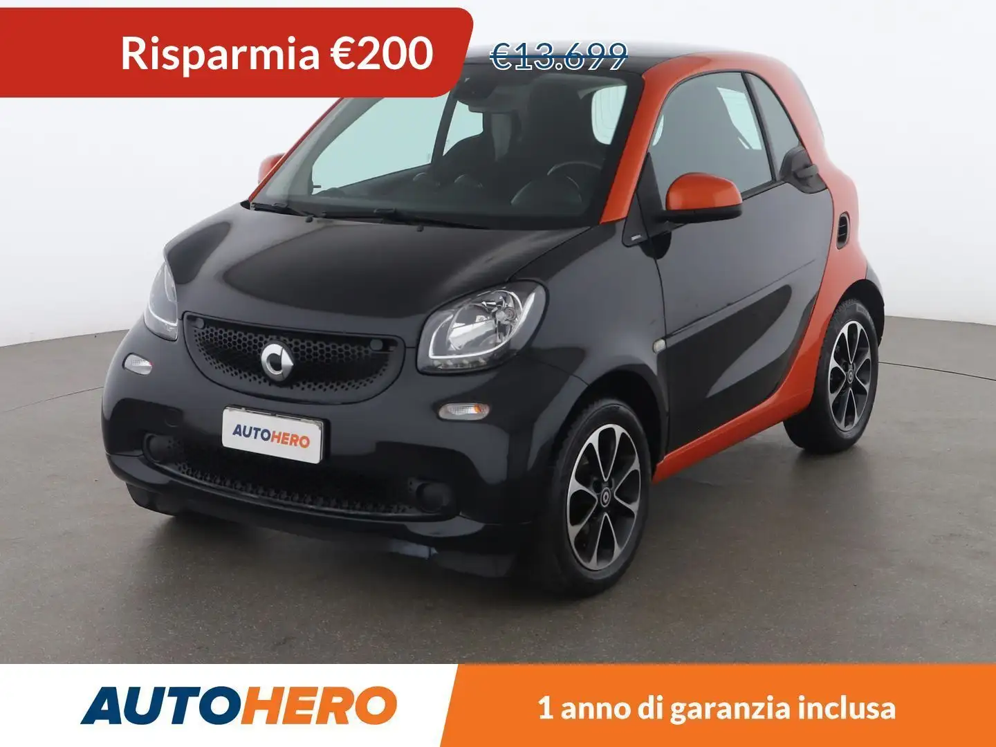 smart forTwo 0.9 Turbo Passion 90 CV Nero - 1