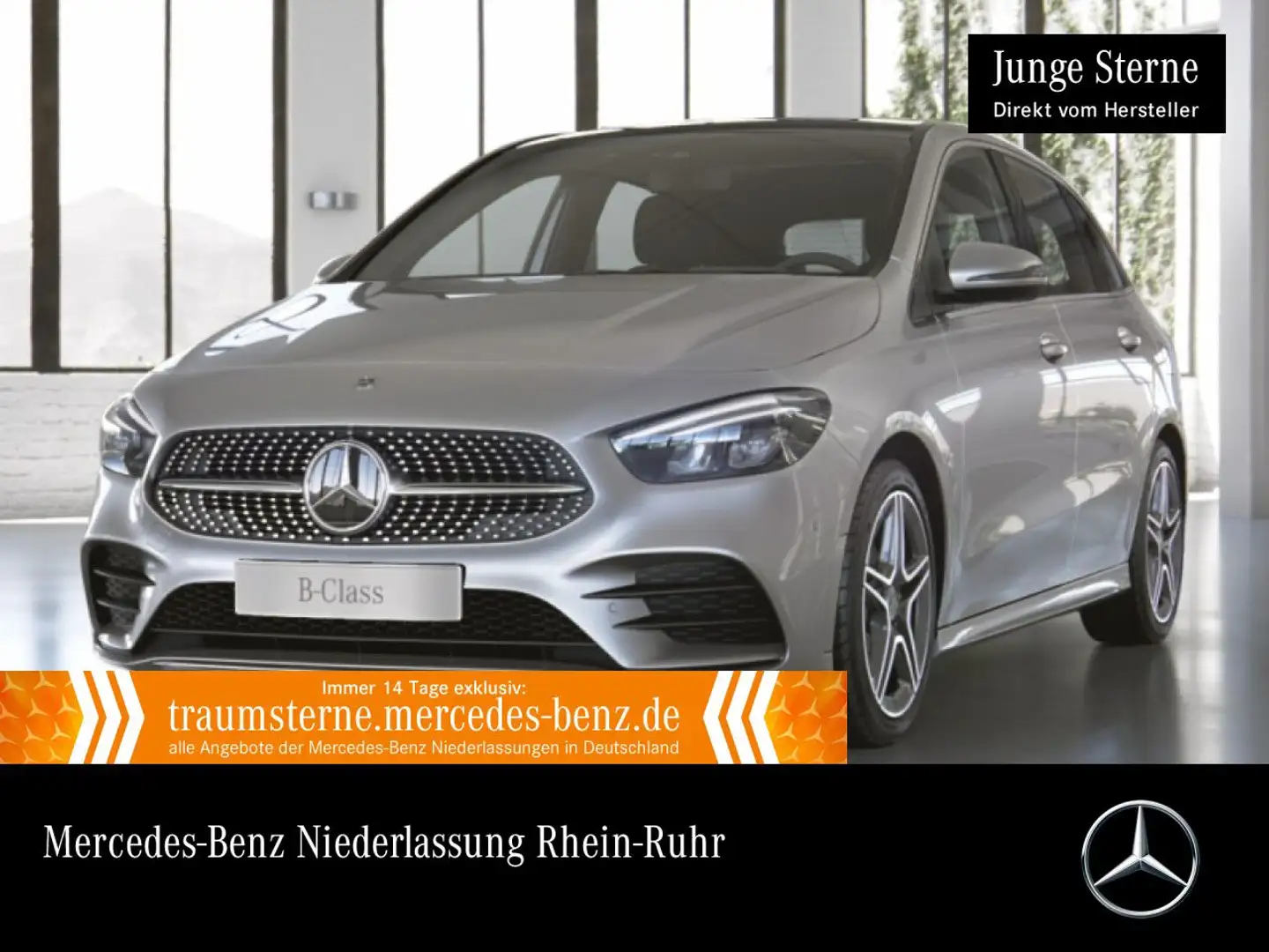 Mercedes-Benz B 200 d AMG+PANO+AHK+LED+KAMERA+TOTW+8G Silber - 1