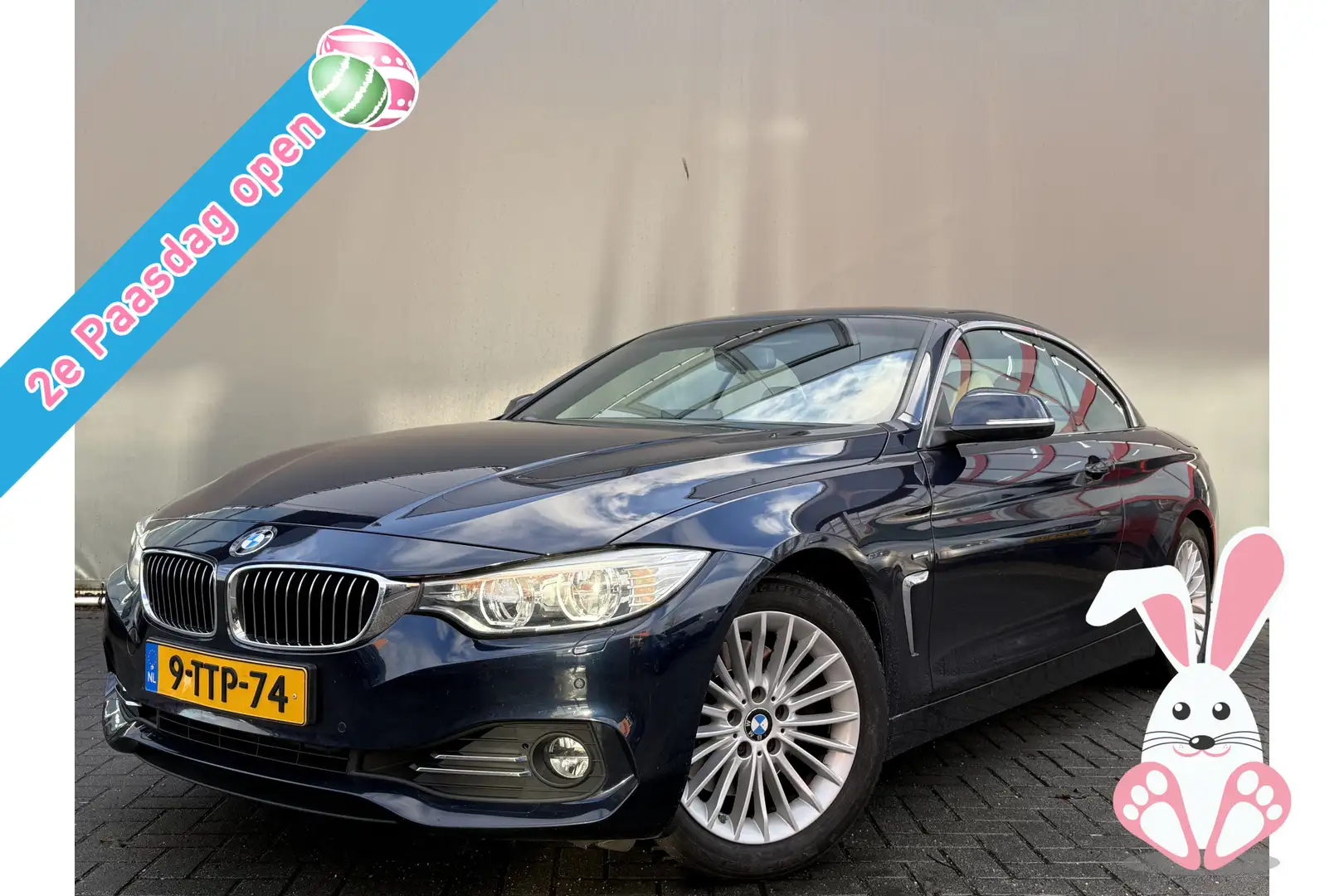 BMW 428 4-serie Cabrio BWJ 2014 428i High 245 PK Executive Azul - 1