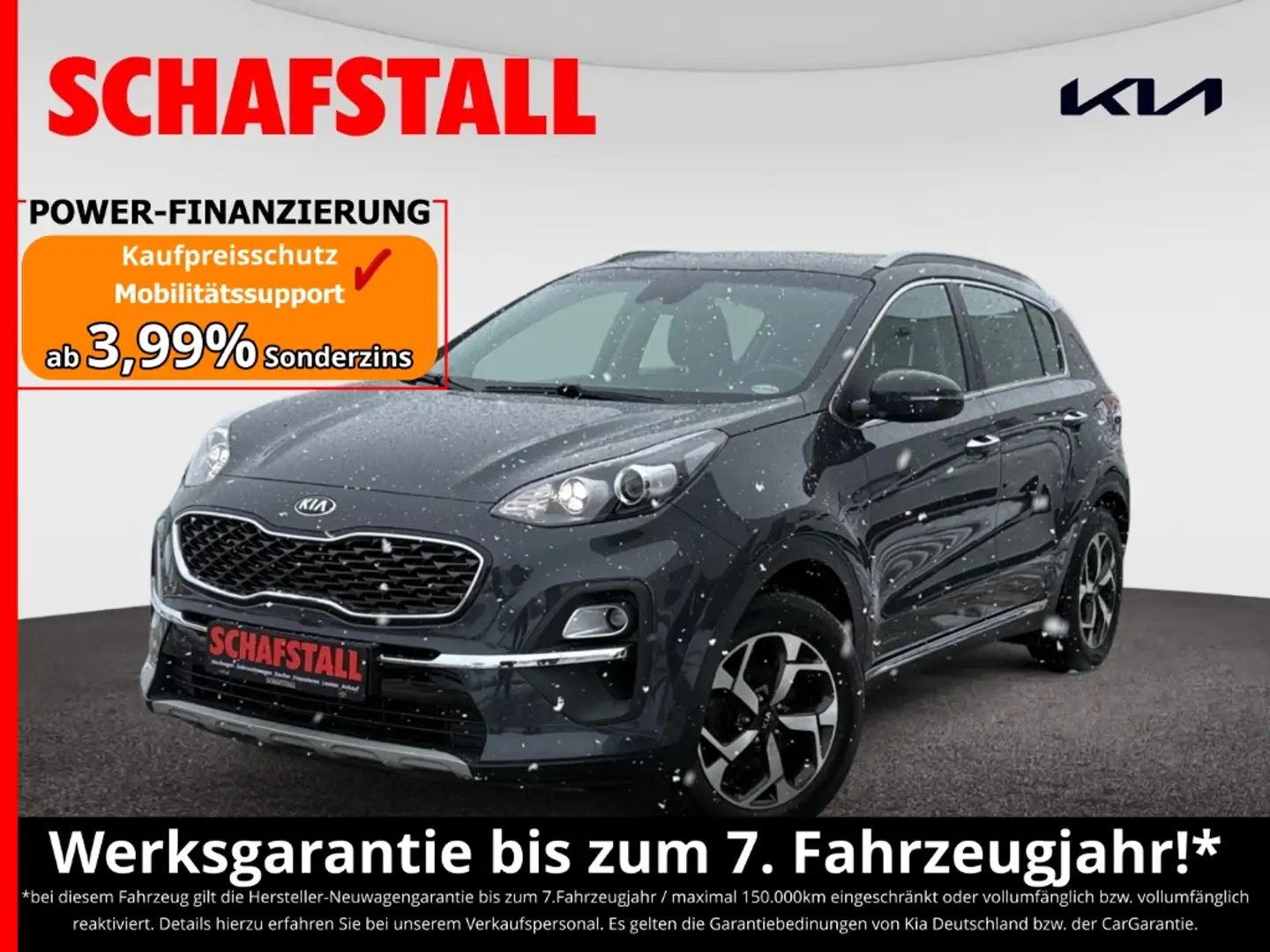Kia Sportage Vision 1.6 T-GDI 1.Hand Navi Tempomat Kamera PDC Grey - 1