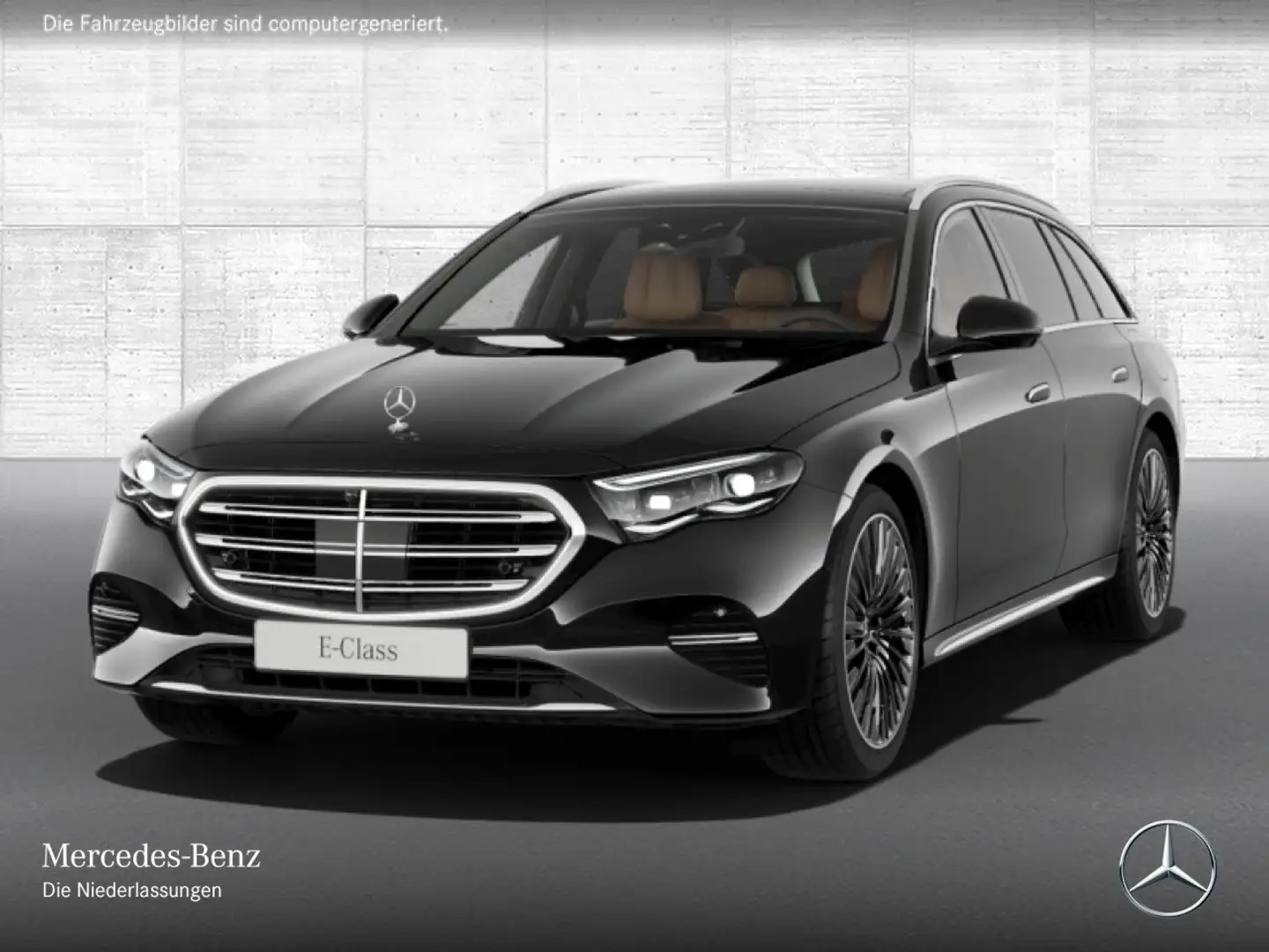 Mercedes-Benz E 300 e T Exclusive Fahrass Airmat Pano Burmester Schwarz - 2