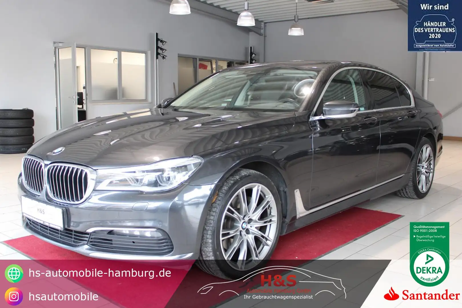 BMW 730 d Schiebedach*Key*Soft-Close Gris - 1