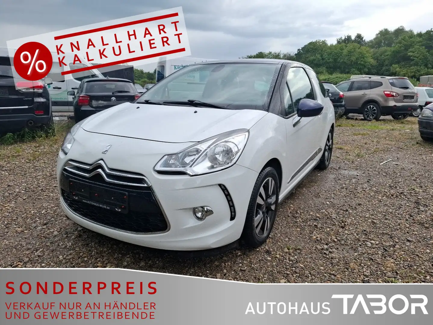 Citroen DS3 1.2 VTi 82 SoChic LM PDC Klimaaut. el. FH BC Weiß - 1