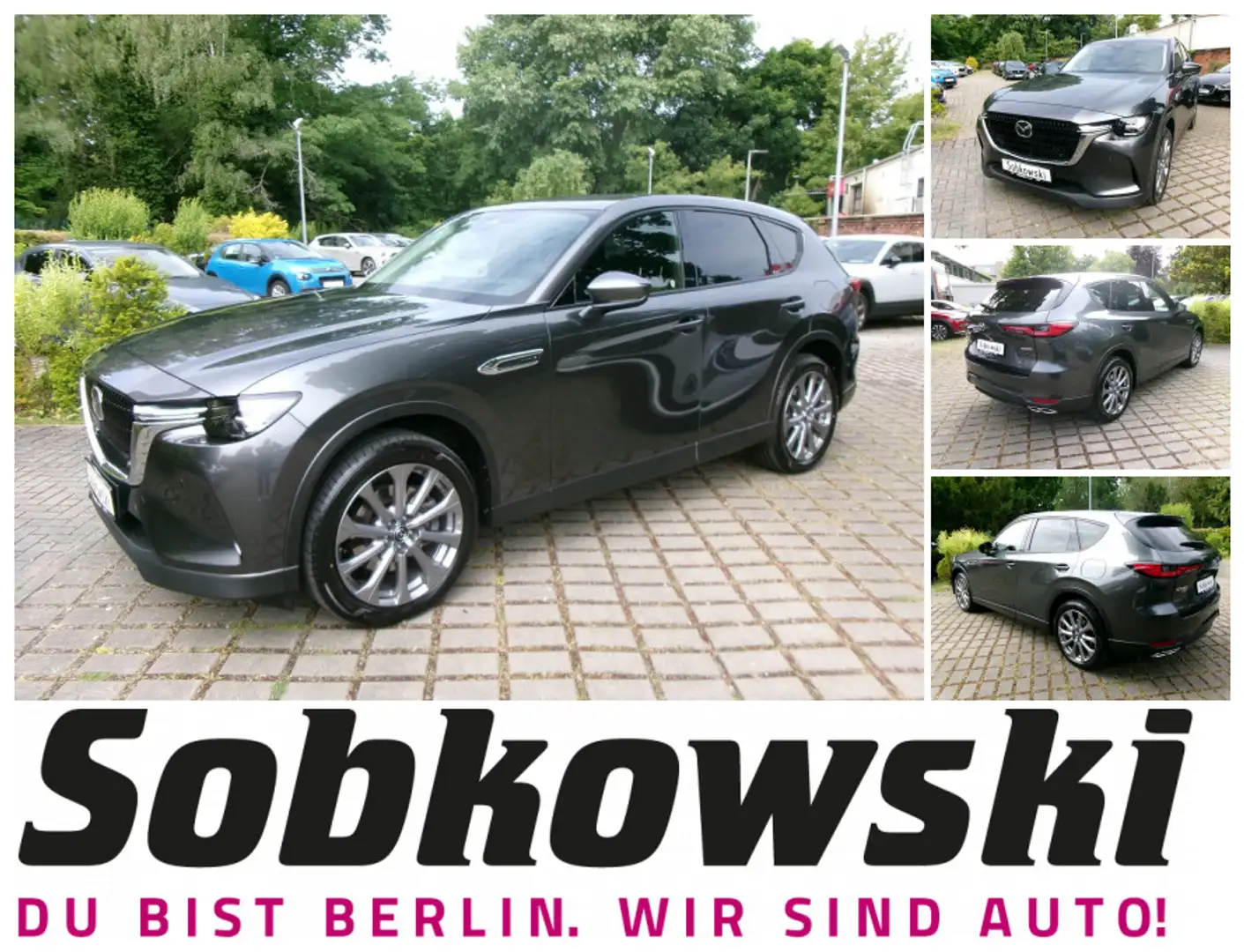 Mazda CX-60 2.5L e-Skyactiv PHEV Exclusive-Line Hybrid AWD Gris - 1