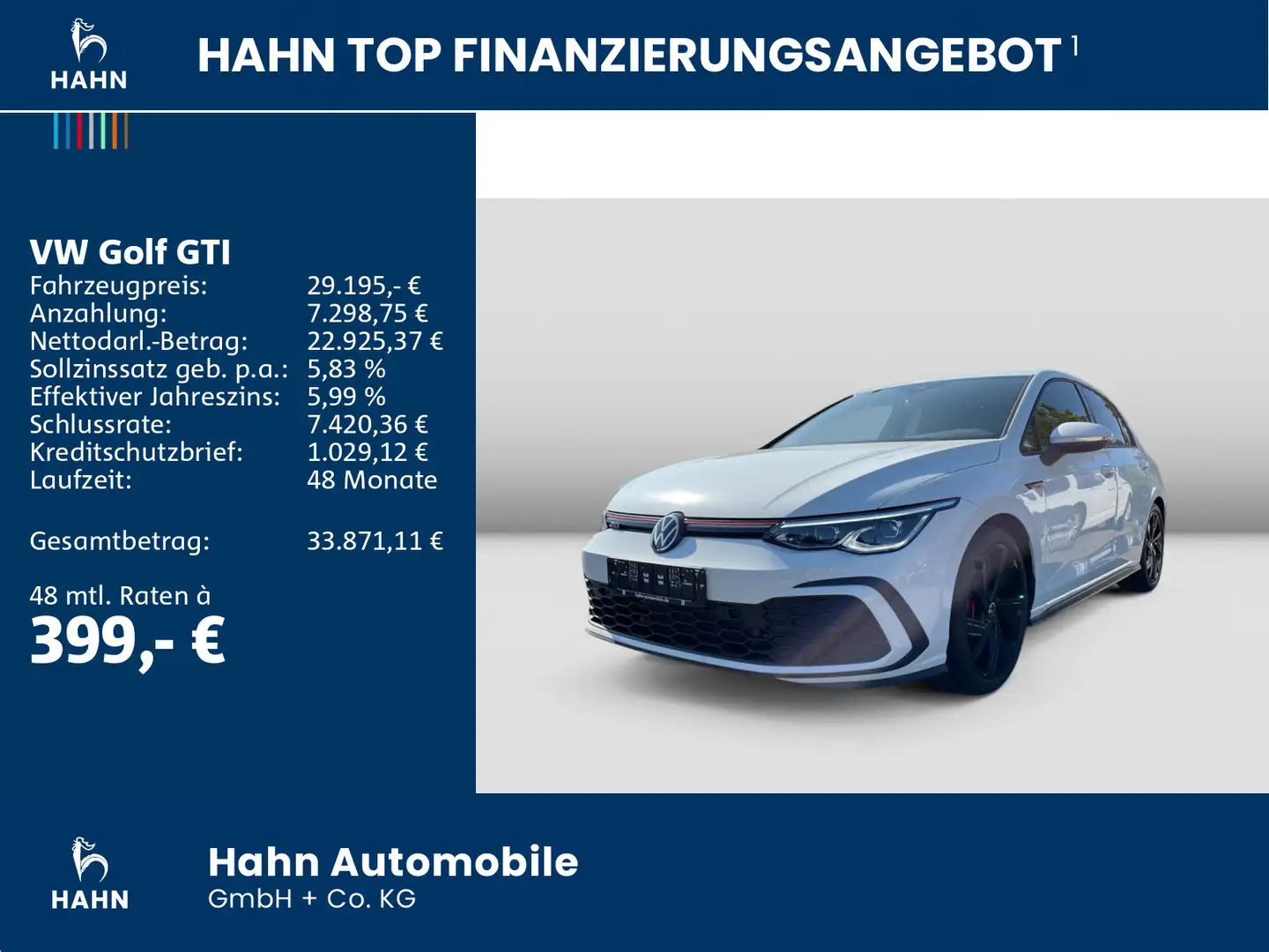 Volkswagen Golf GTI Golf VIII GTI 2.0TSI DSG LED-Plus Navi App-Conne Weiß - 2