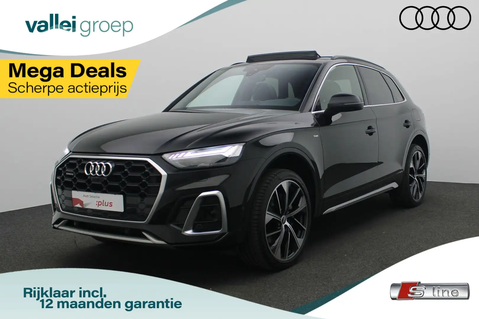 Audi Q5 55 TFSI e 367 pk S-tronic S edition / S-Line | Pan Zwart - 1