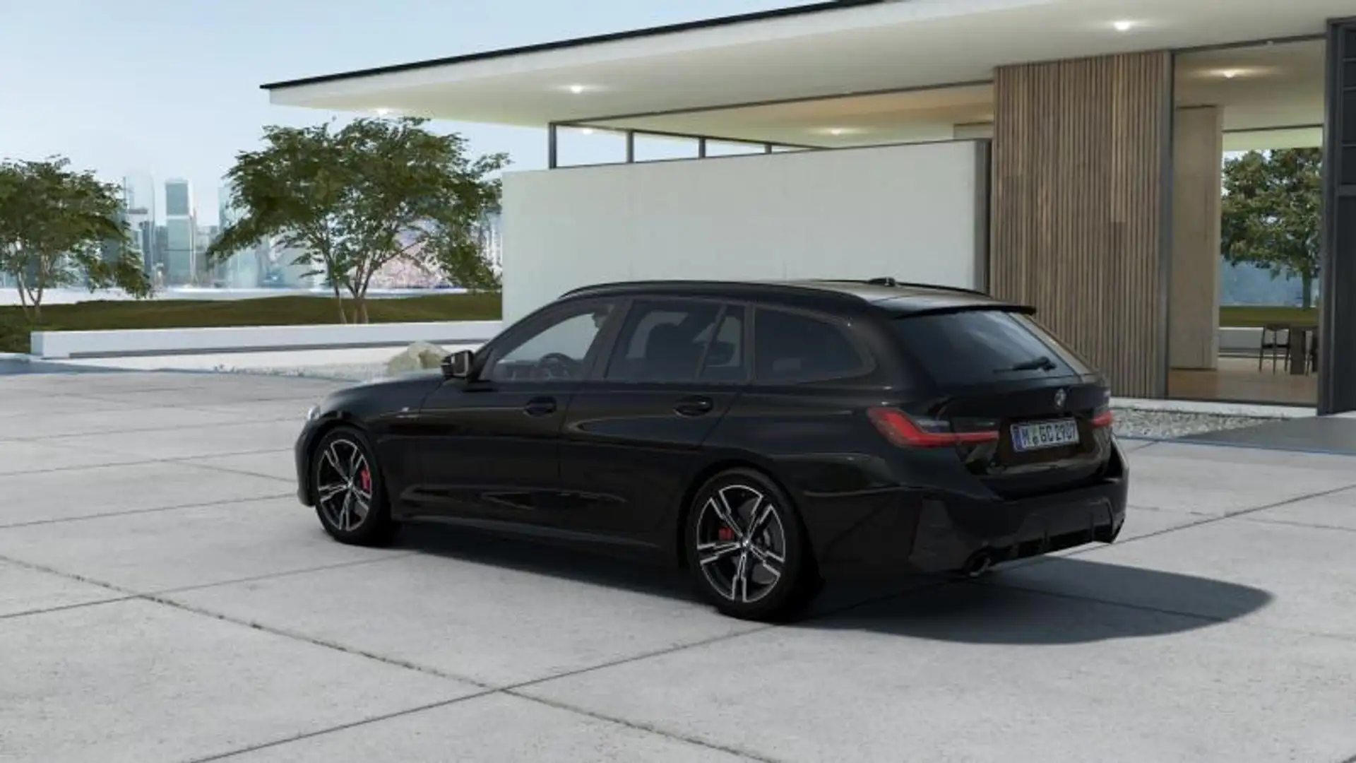 BMW 318 d Touring mhev 48V MSport Pro auto Nero - 2