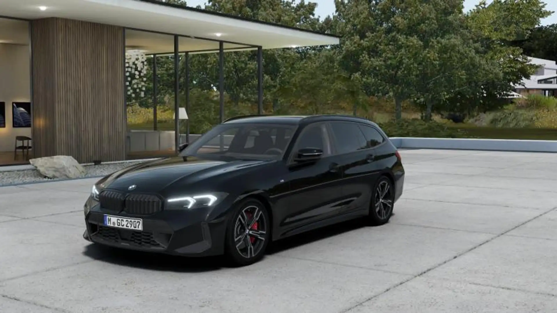 BMW 318 d Touring mhev 48V MSport Pro auto Nero - 1