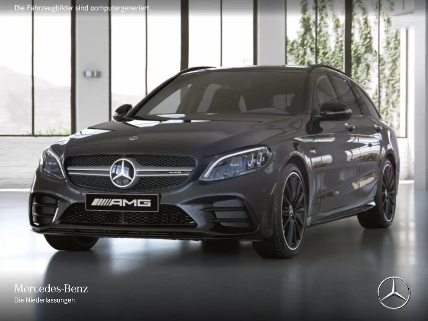 Mercedes-Benz C 43 AMG C 43 4M T-Modell AMG+NIGHT+PANO+360+MULTIBEAM+HUD Gris - 2