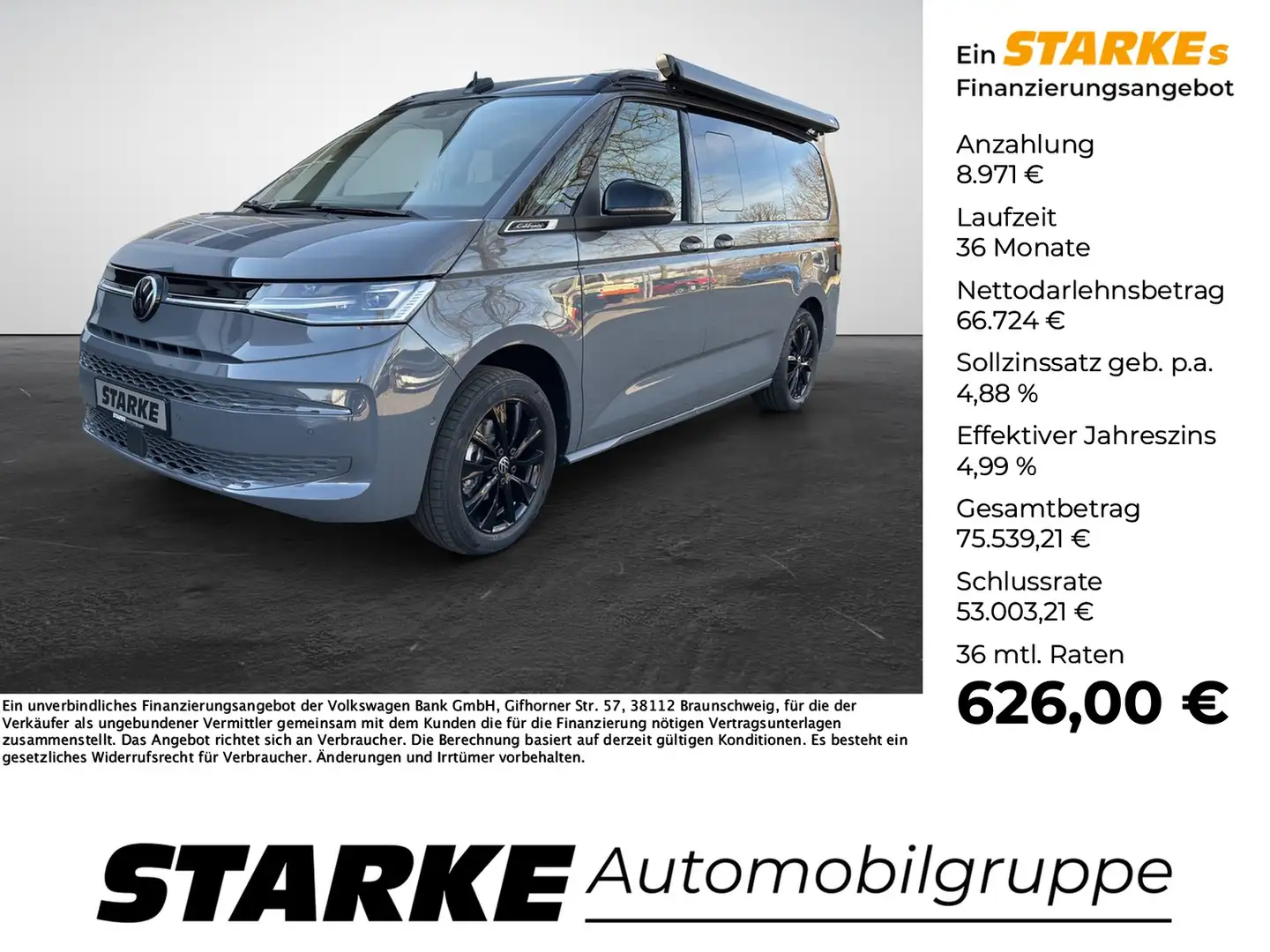 Volkswagen T7 California 2.0 TDI DSG Ocean Camper Szary - 1