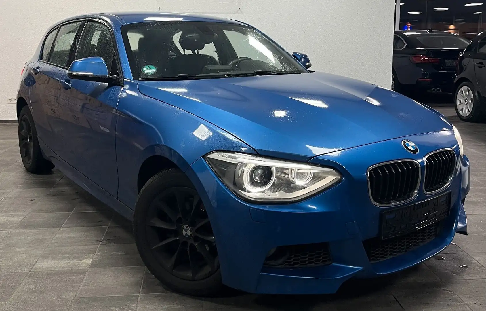 BMW 116 d XENON NAVI ALCANTARA 2.HD PDC AHK TOP Bleu - 2