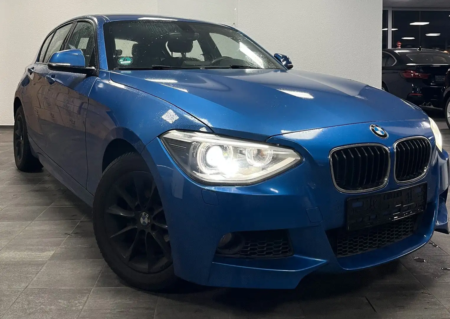 BMW 116 d XENON NAVI ALCANTARA 2.HD PDC AHK TOP Bleu - 1
