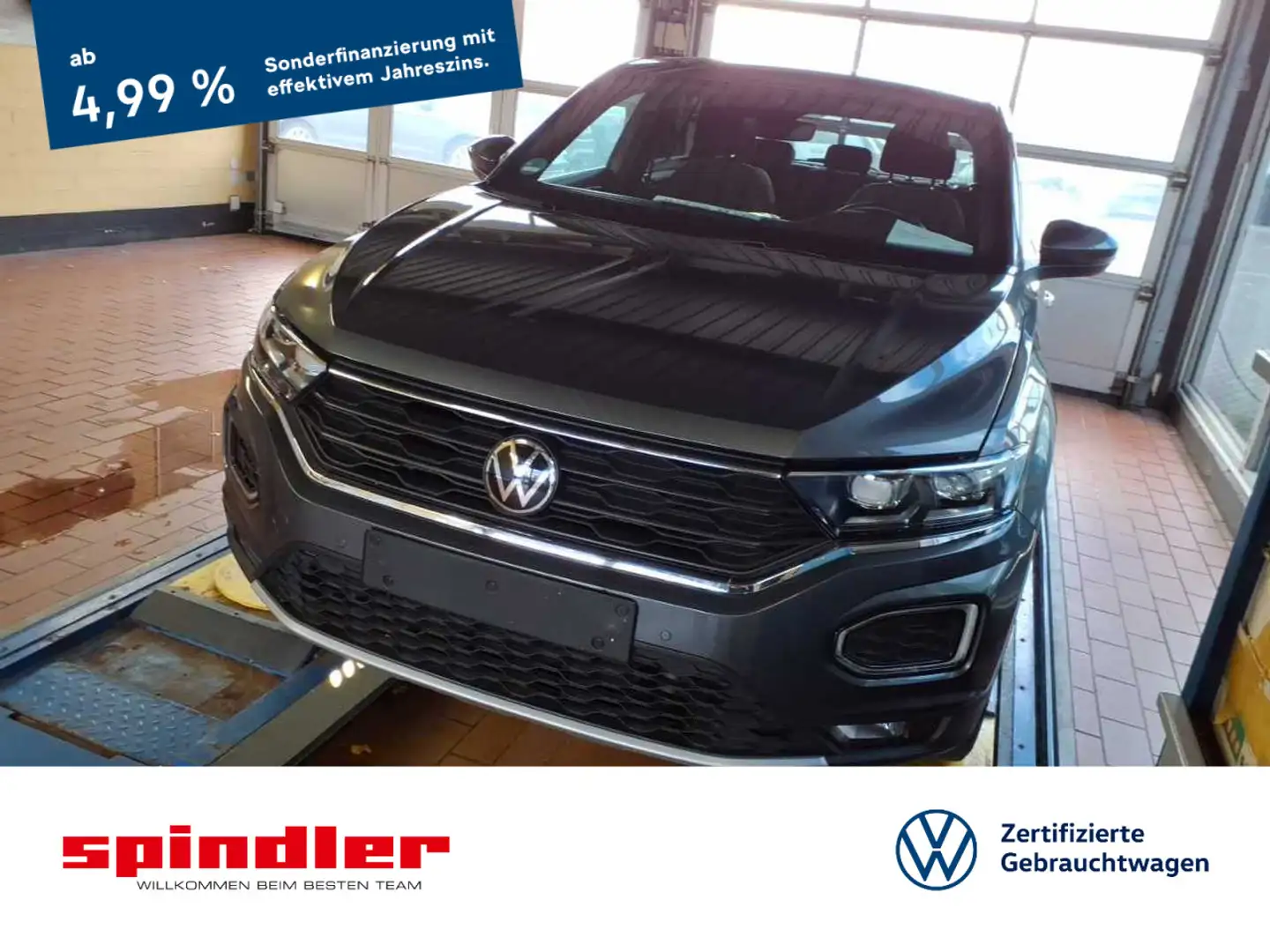Volkswagen T-Roc Sport 1.5 TSI DSG / Sportf., LED, ACC, AHK Grau - 1