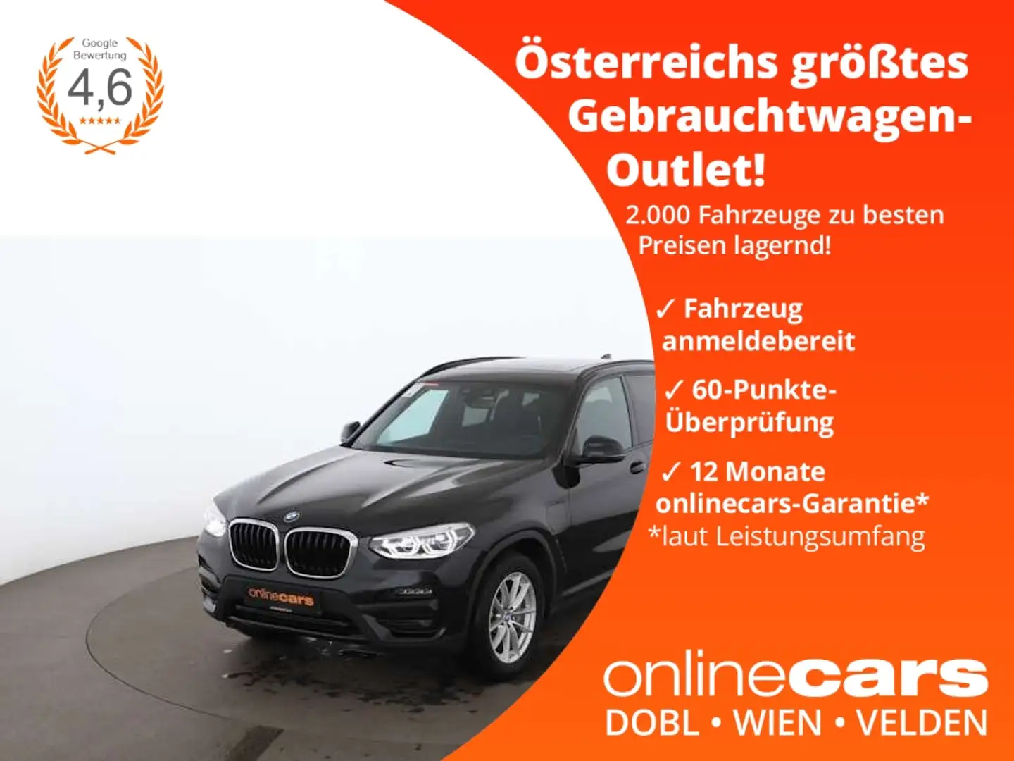 BMW X3 xDrive30e Advantage Aut LED SKY HEAD-UP R-CAM Schwarz - 1