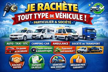 RACHAT TOUT TYPES DE VEHICULES