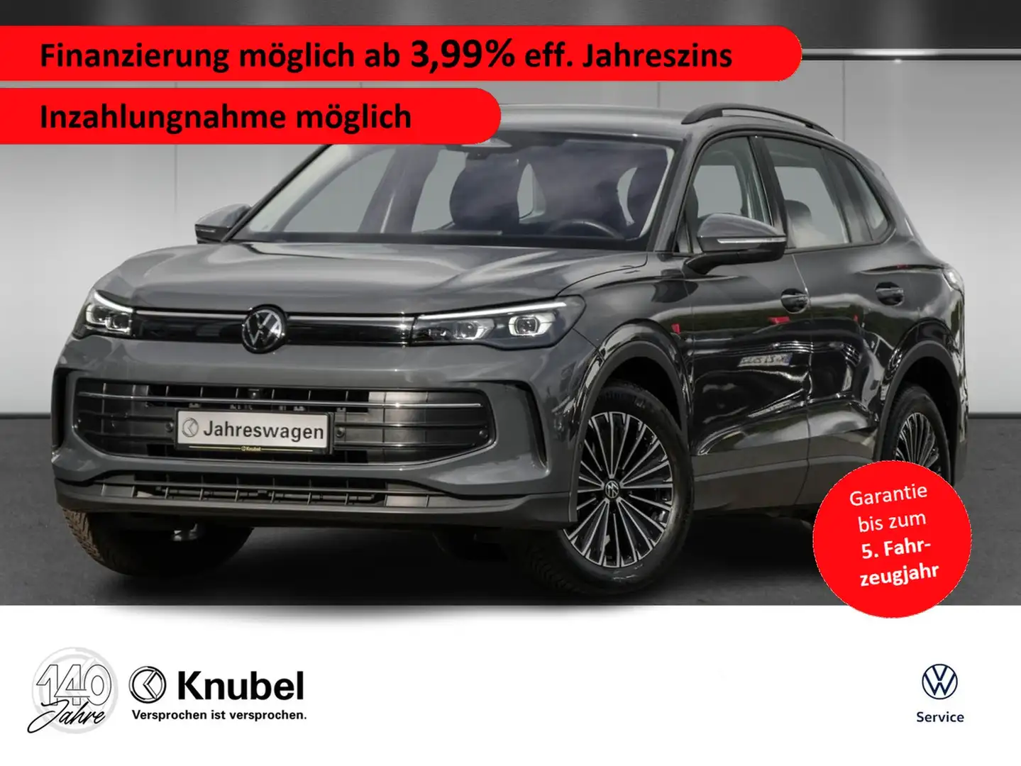 Volkswagen Tiguan Life 1.5 eTSI DSG IQ.Light Standhzg. AHK Navi Gris - 1