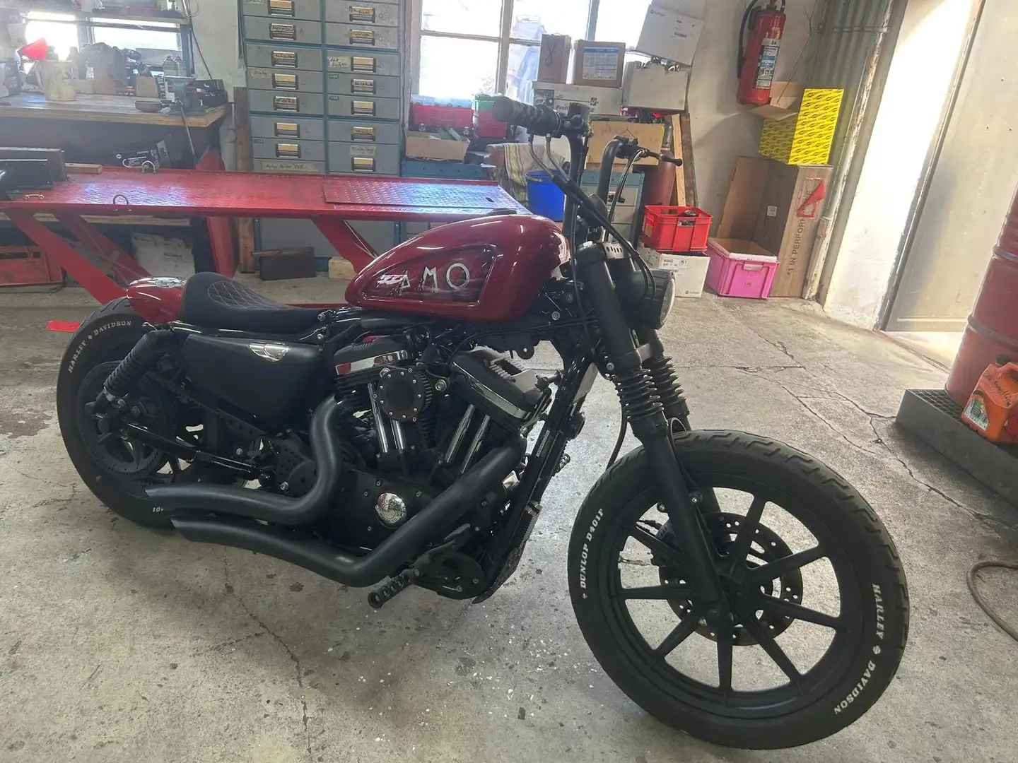 Harley-Davidson Sportster 1200 Einzelstück Komplett Umbau alles neu gemacht Červená - 2