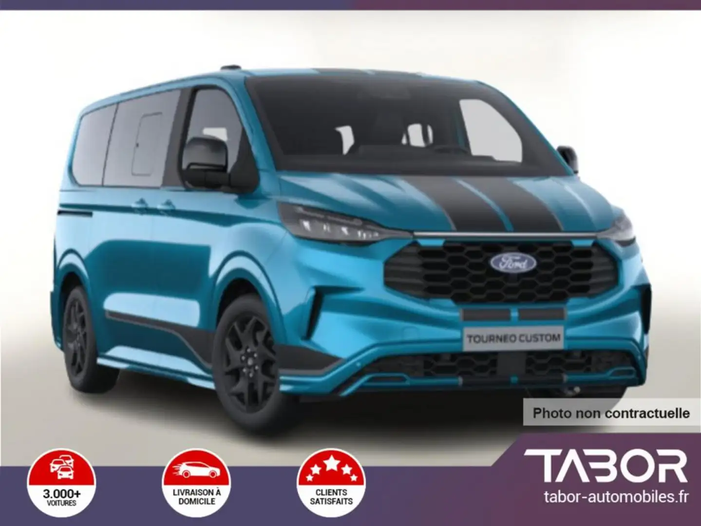 Ford Tourneo Custom 2.0 TDCi 170 Aut Sport L1 Bleu - 1