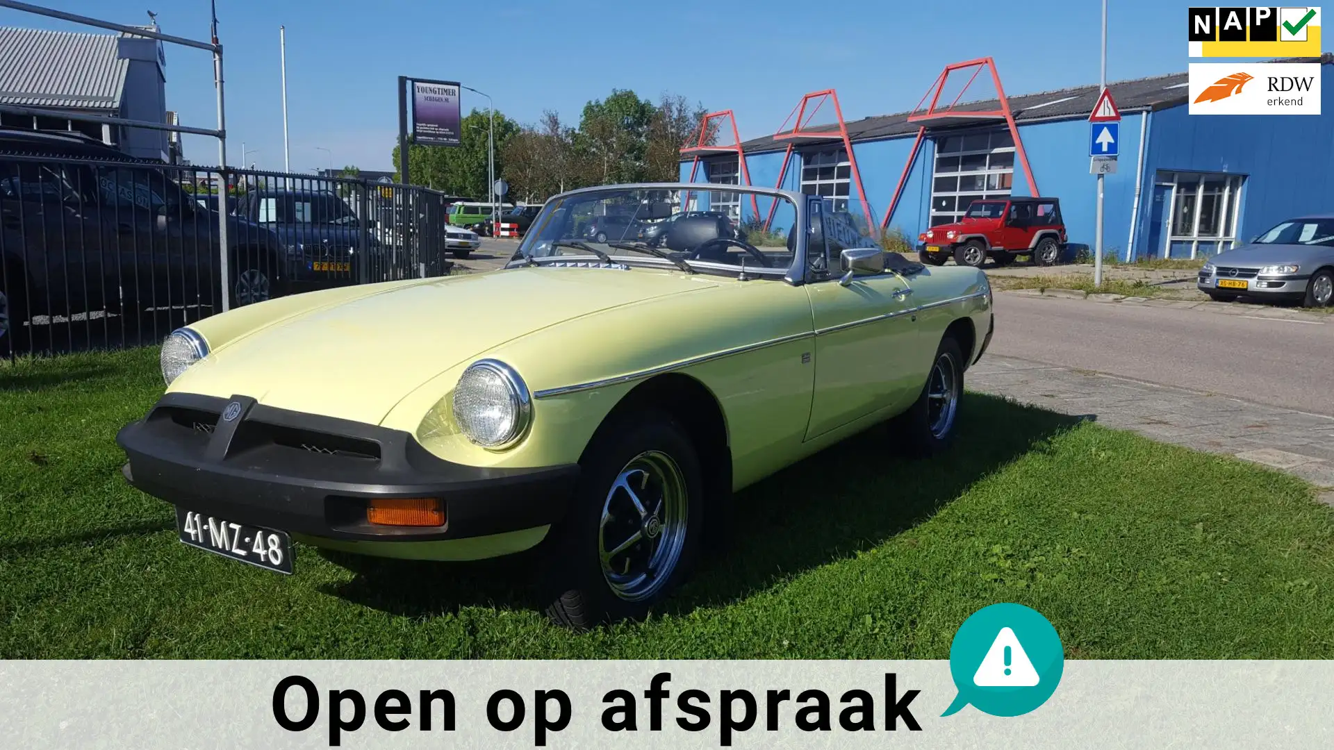 MG B type 1.8 Roadster 83252 km NL geleverde auto in Jaune - 1