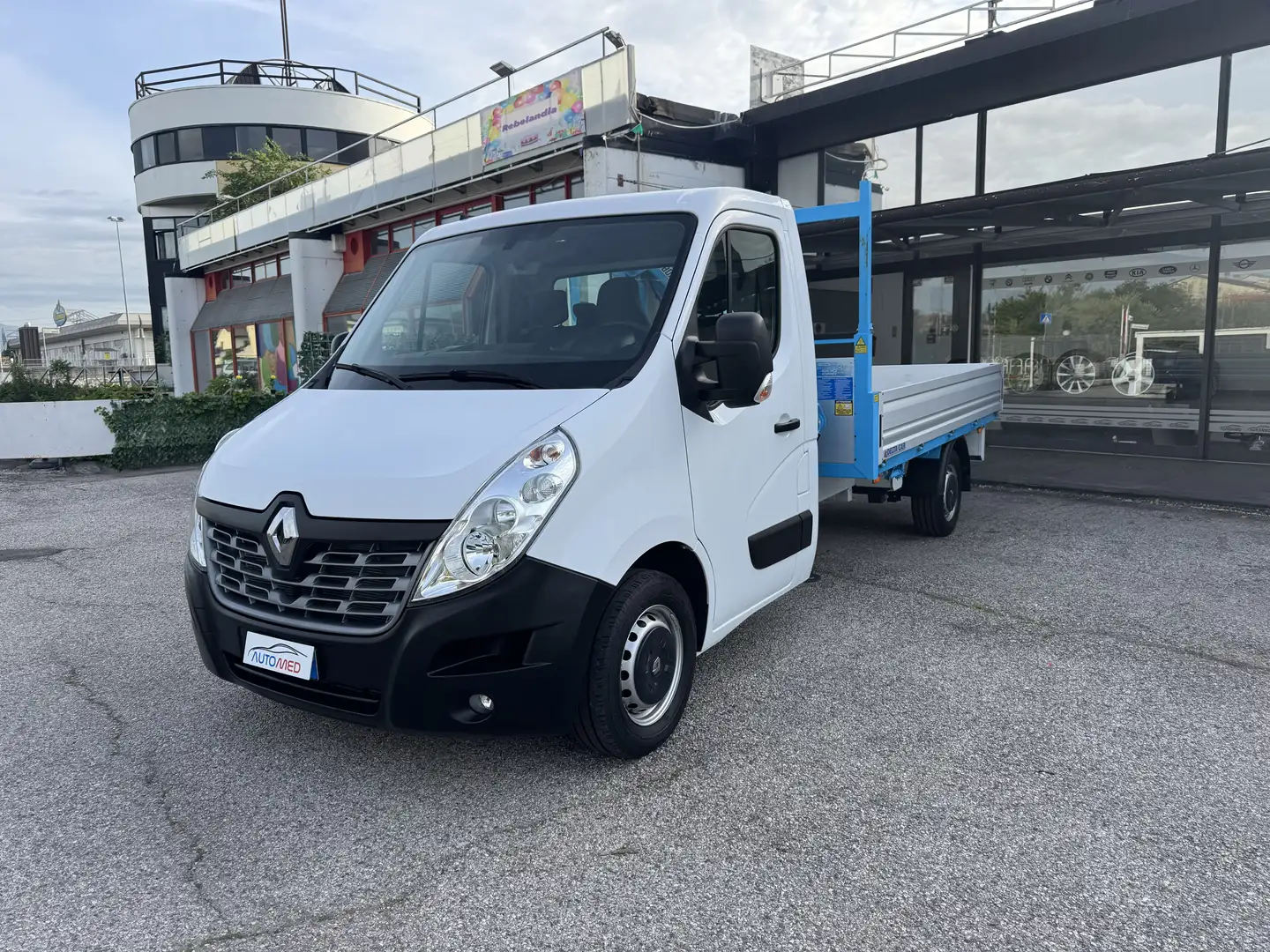Renault Master Cassonato  Con Gru Bonfiglioli Blanc - 1