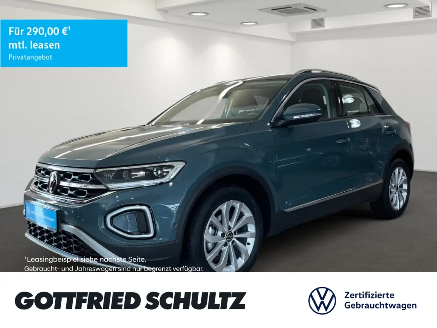 Volkswagen T-Roc 1.5 l TSI DSG Style ACC IQ.DRIVE Navi Leichtmetall Blau - 1