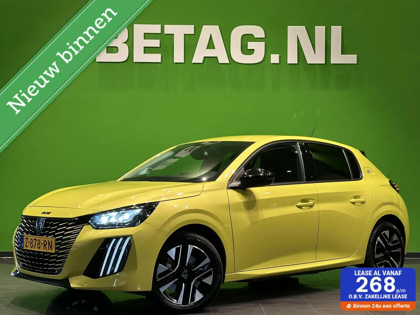 Peugeot e-208 EV Style 50 kWh | Cruise | Stoelverwarming | Geel - 1