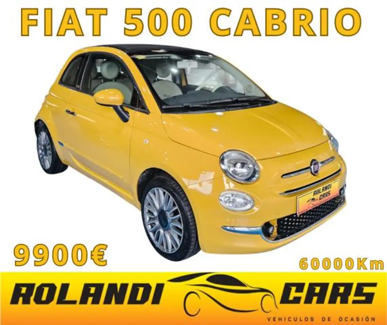 Fiat 500C 1.2 Mirror Amarillo - 1
