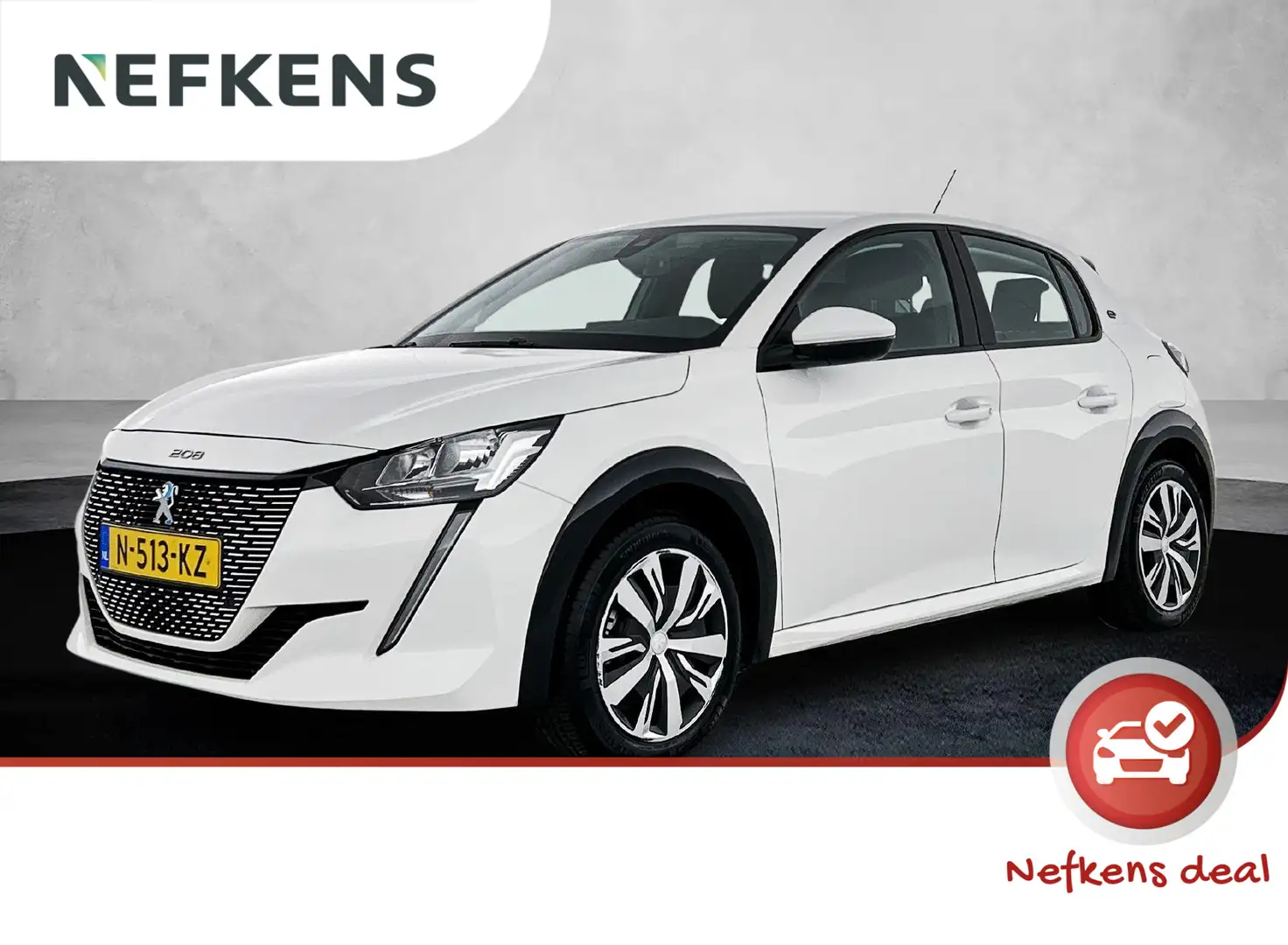 Peugeot e-208 EV Active 50 kWh 136pk Automaat | Navigatie via Ap Wit - 1