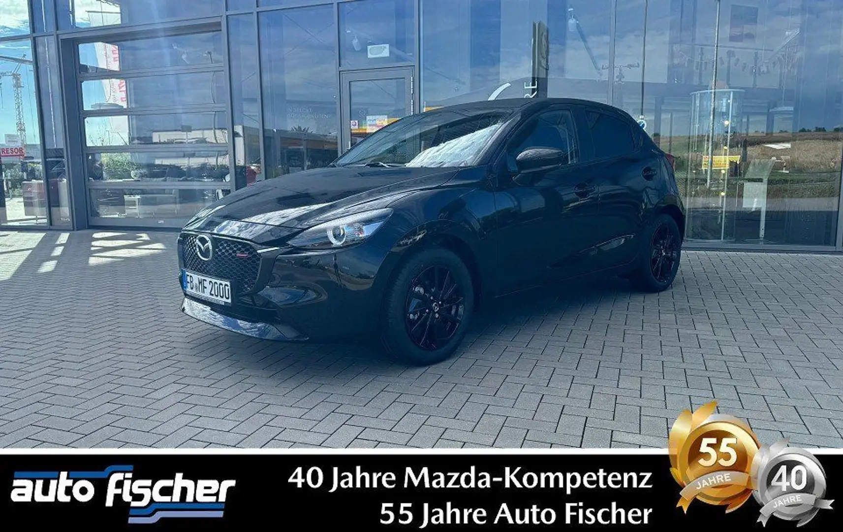 Mazda 2 1.5 (90PS) Schalter Homura Mild-Hybrid Mazda t Schwarz - 1